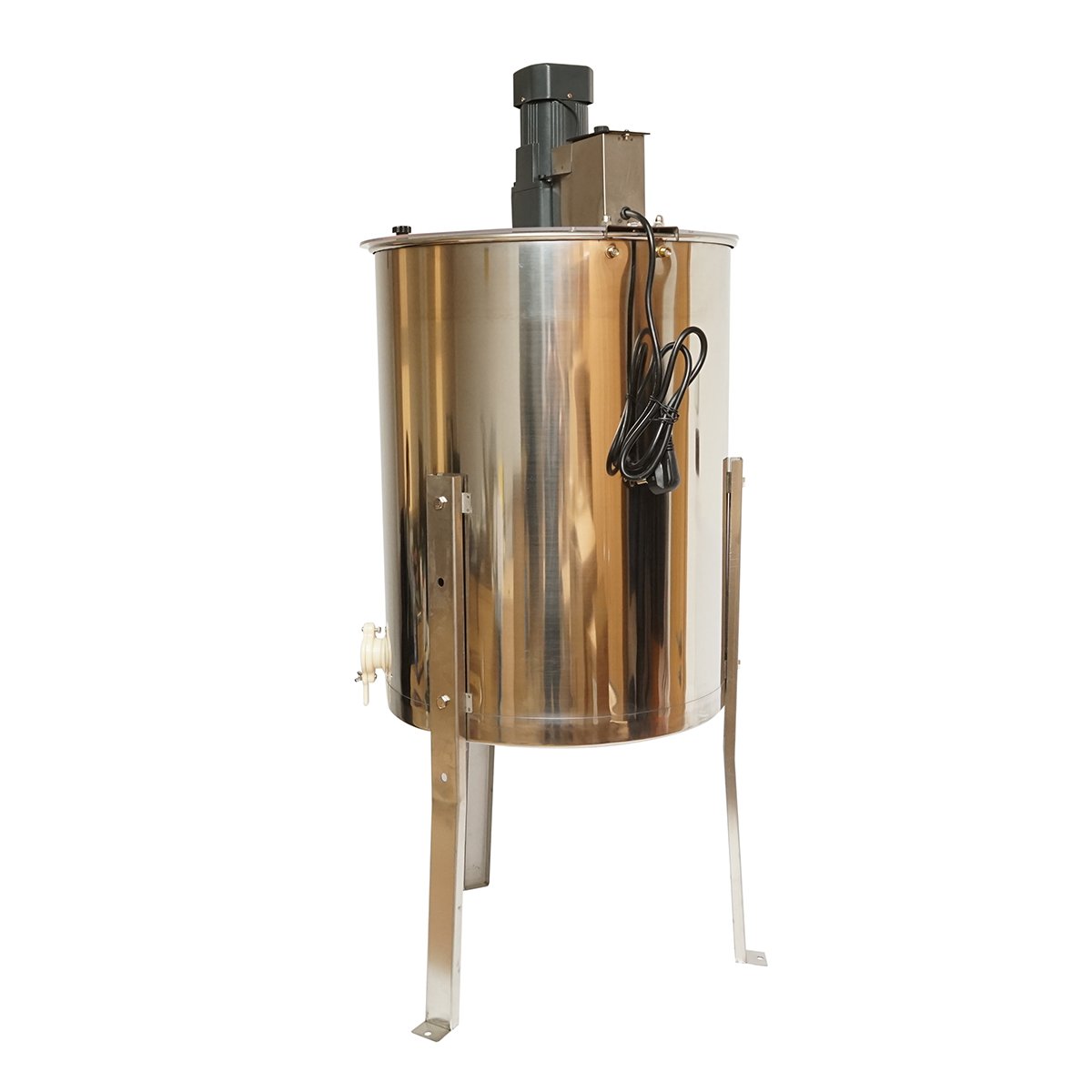 Centrifuga electrica 220V apicola, extractor miere din inox cu 4 rame